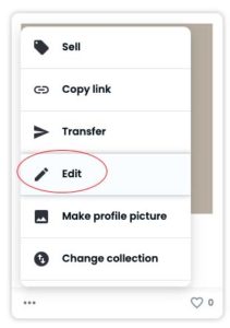 edit-nft-item-211x300 Can NFTs be Deleted? What are Burning/Disappearing NFTs?